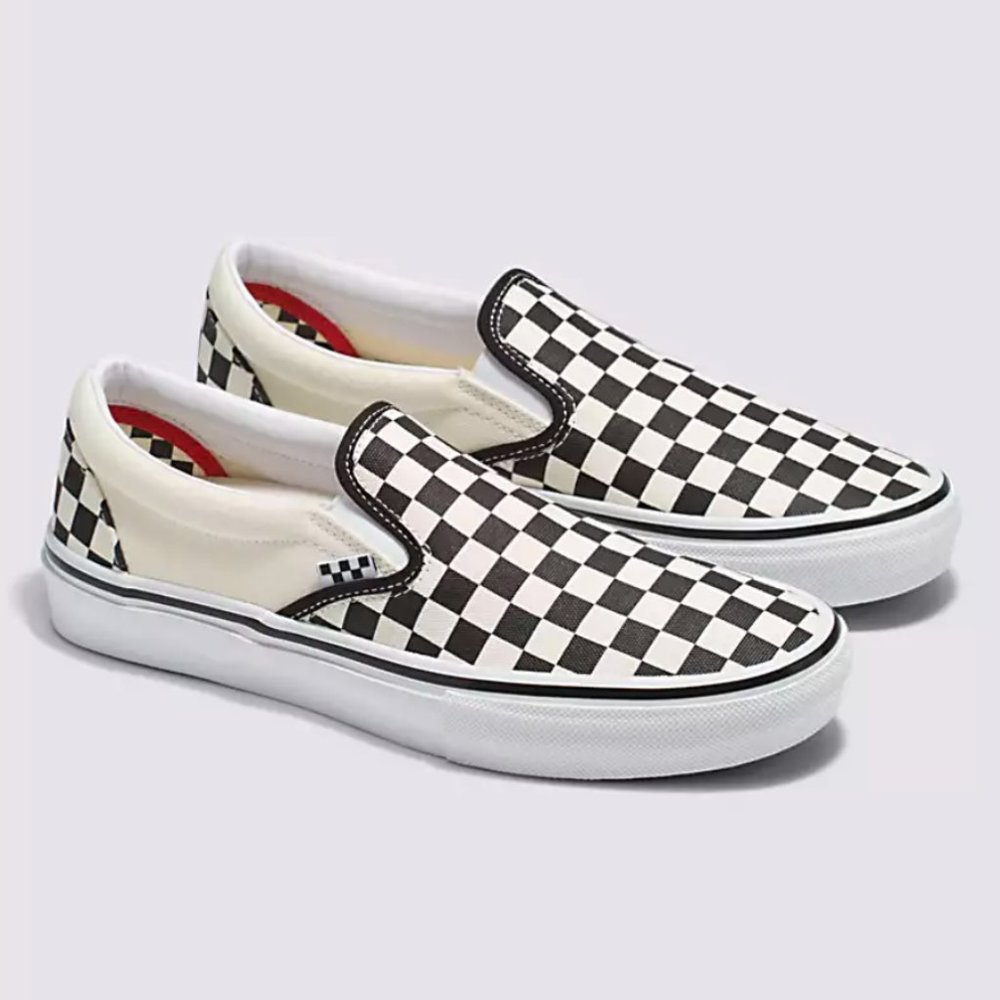 VANS CHECKERBOARD SKATE SLIP-ON SHOE